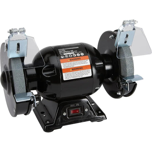 Benchtop Grinder with 6 Inch Wheel 2.1 Amps 1/2 HP 3560 RPM Max Speed Model BG115-6L