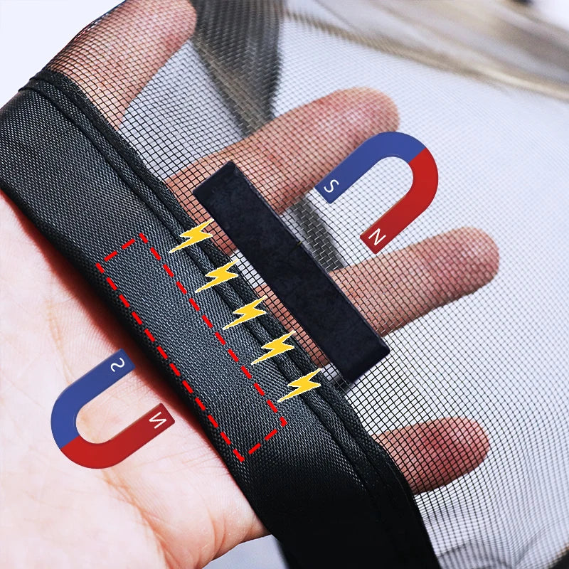 DTGJ Magnetic Door Screen Mosquito Net Custom Size Summer Anti insect Mesh Automatic Closing Curtain Applicable to glass doors