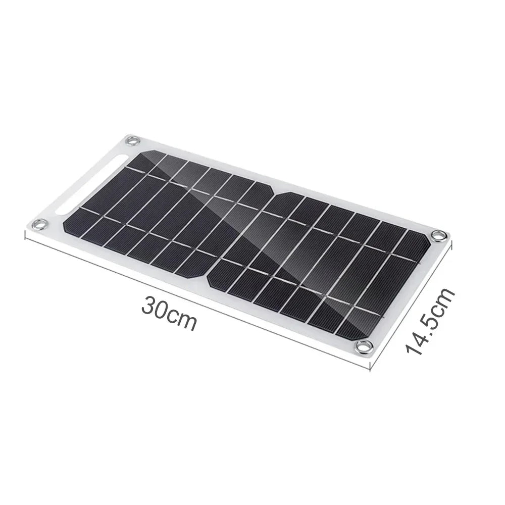 35W Sunpower Portable Solar Panel 5V USB Safe Stabilizer Charger for Power Bank Phone Outdoor Camping Home RV Gift