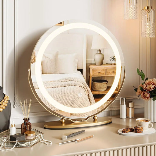 Samson Shopping 25 Round LED Vanity Mirror 3 Lighting Modes