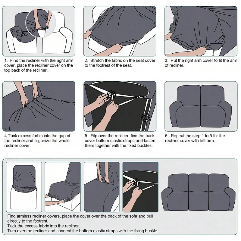 Zhejiang Elastic Jacquard Recliner Slipcover For Sofa