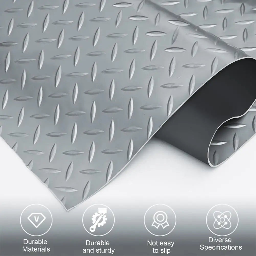 20ft 2mm Thick PVC Floor Mat Roll,  Non-Slip, Waterproof & Easy to Clean - Ideal for Kitchen, Bathroom, Garage, Swimming Pool