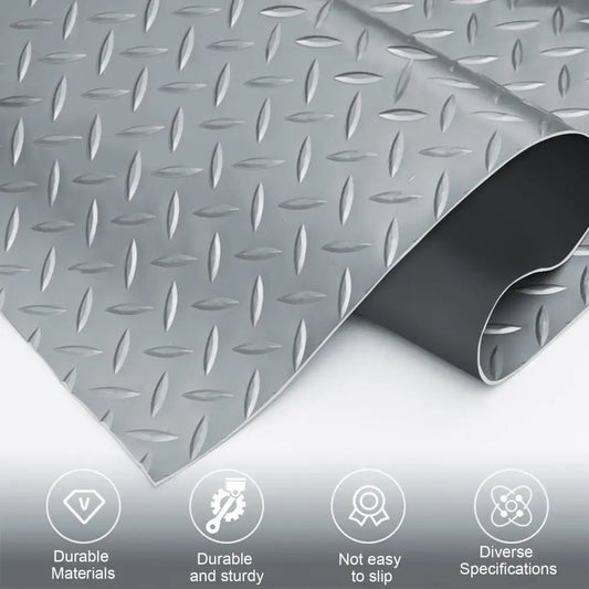 20ft 2mm Thick PVC Floor Mat Roll,  Non-Slip, Waterproof & Easy to Clean - Ideal for Kitchen, Bathroom, Garage, Swimming Pool