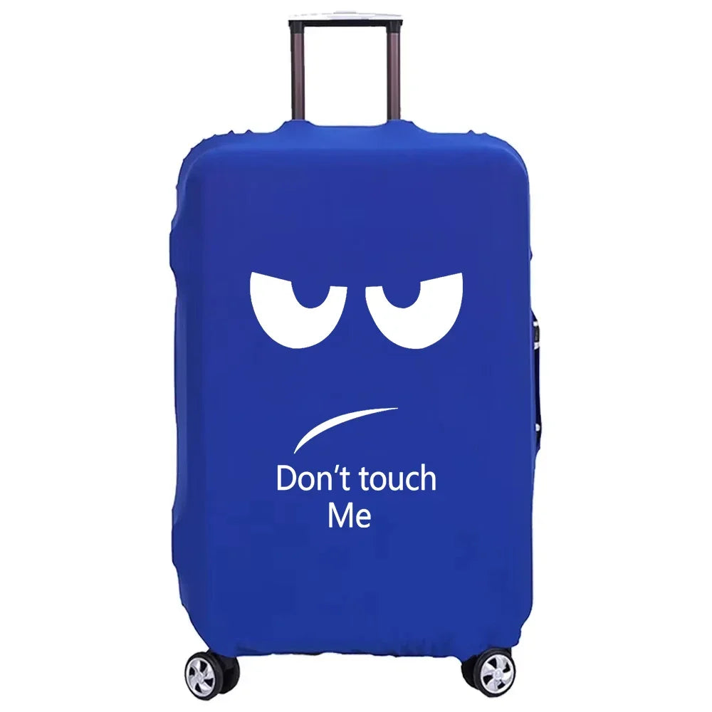Don’t Touch Me Printing  Luggage Cover Travel Suitcase Protective Cover Elasticity Dust Covers Suitable for 18-32 Inch Suitcases