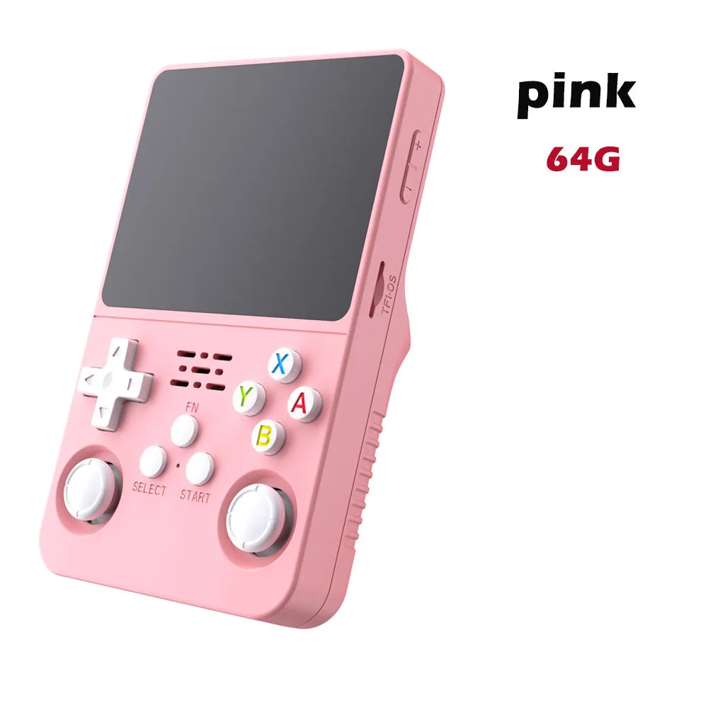 R36S Retro Handheld Video Game Console Linux System 3.5 Inch IPS Screen Portable Player 64GB 15000 Games