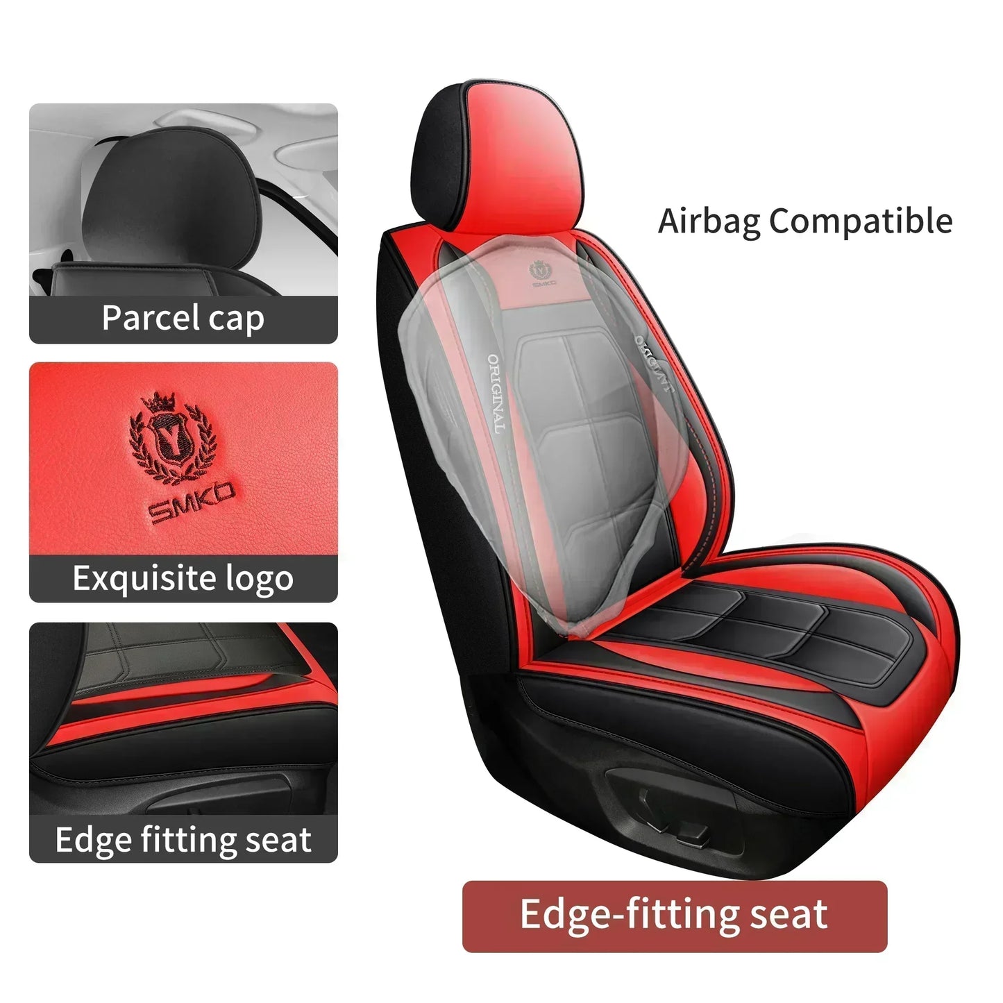 Car seat covers, fully wrapped muscle seat covers, PU leather, waterproof, wear-resistant, soft and comfortable seat cushions