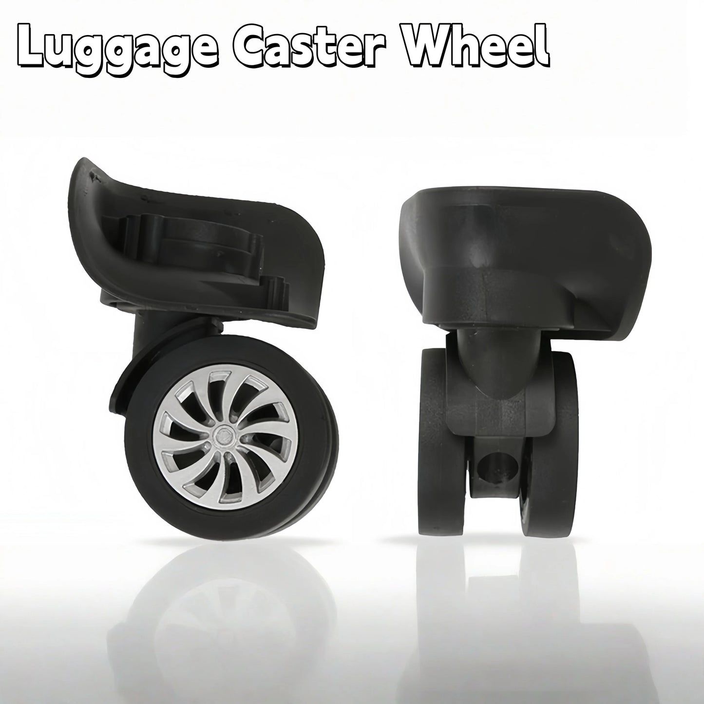 4pcs Luggage Caster Wheel Replacement Swivel Wheels for Suitcase with Screws Hardware Suitcase Wheel Repair Kit