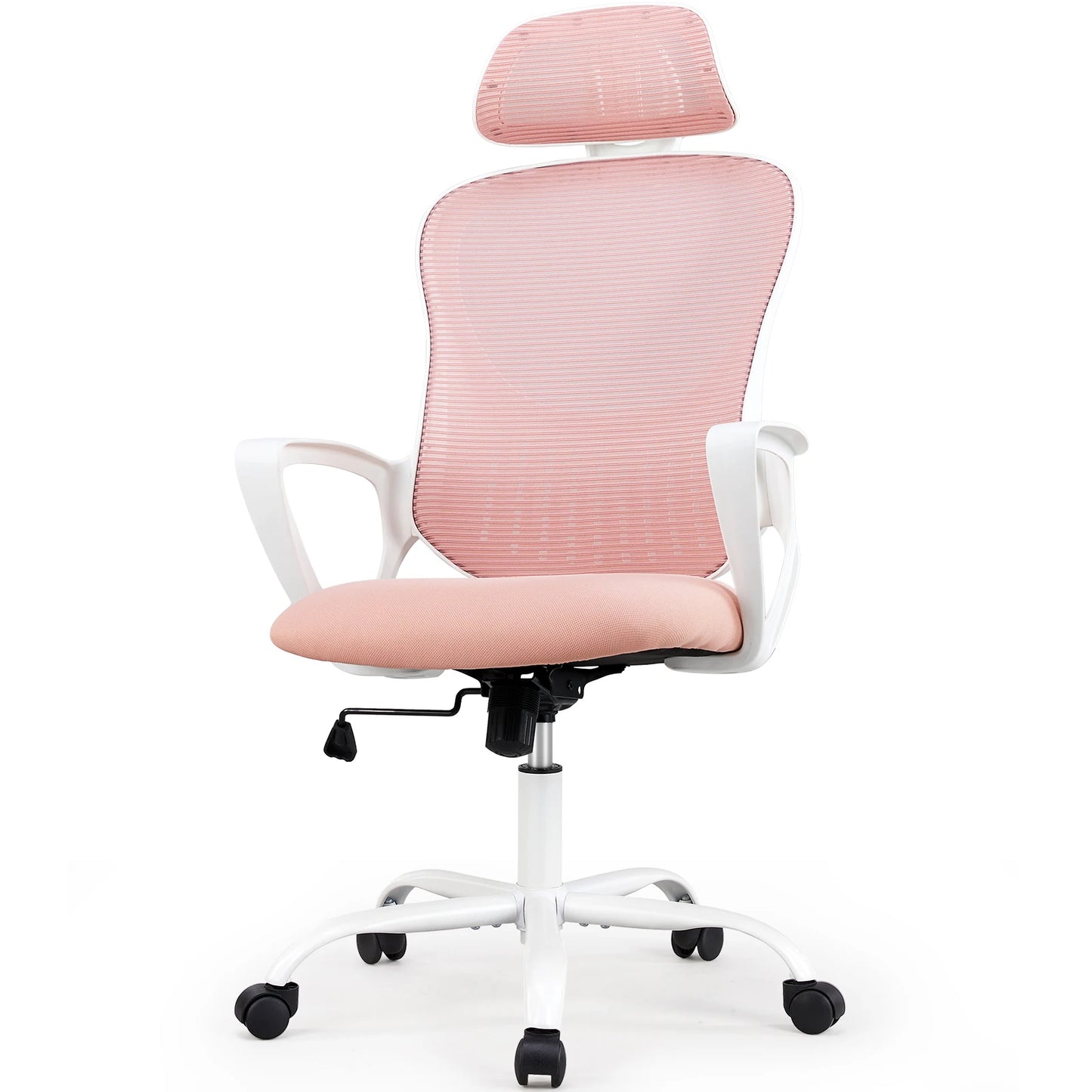JHK Ergonomic Mesh Fixed Armrest Living Room Rocking Gaming Chair Adjustable Headrests Comfortable Lumbar Support For Home