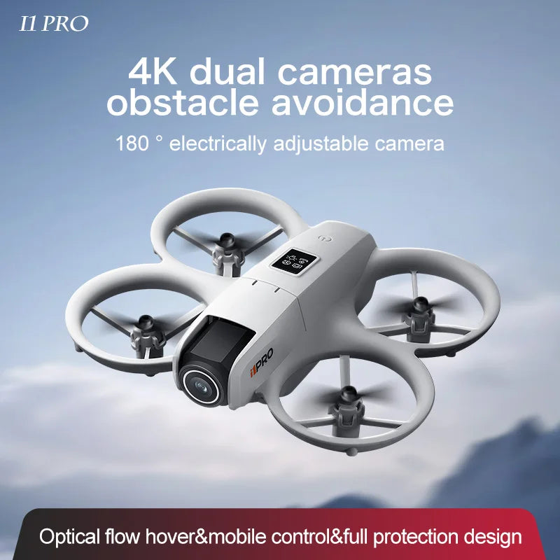 I1PRO Mini Drone Professional 8K HD Camera Drone 5G WIFI FPV UAV With Screen Remote Control Aerial Quadcopter Toy Gift