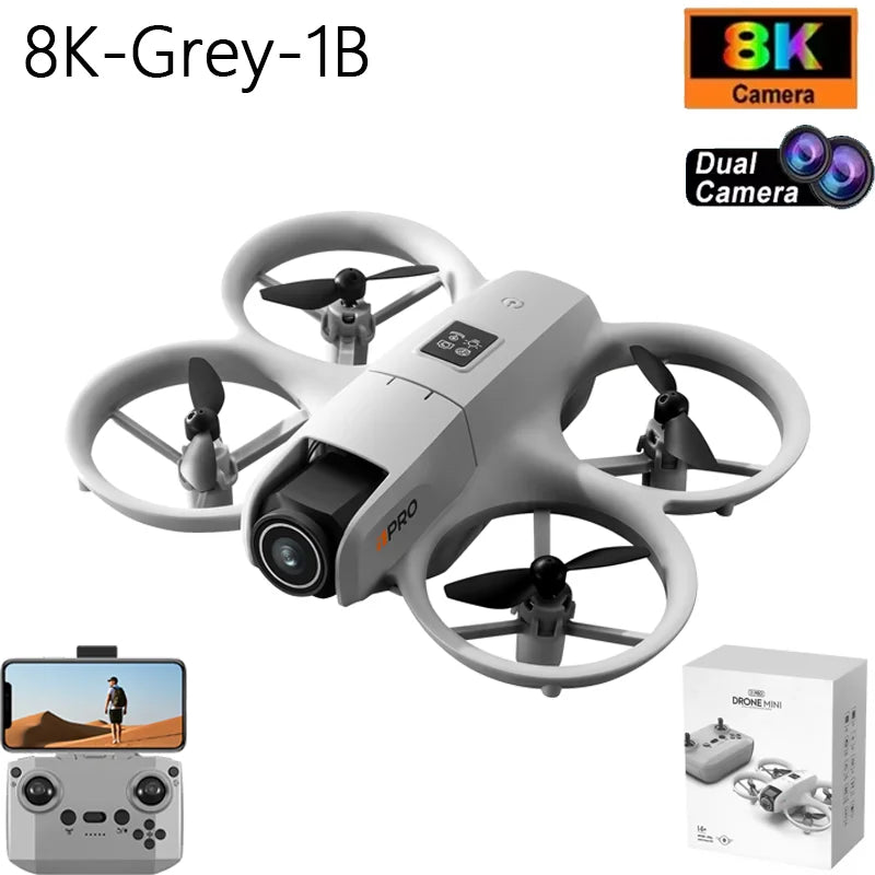 I1PRO Mini Drone Professional 8K HD Camera Drone 5G WIFI FPV UAV With Screen Remote Control Aerial Quadcopter Toy Gift