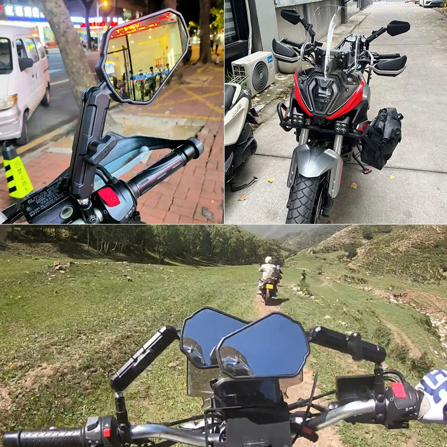 High Quality Universal Motorcycle Foldable Rear View Mirror