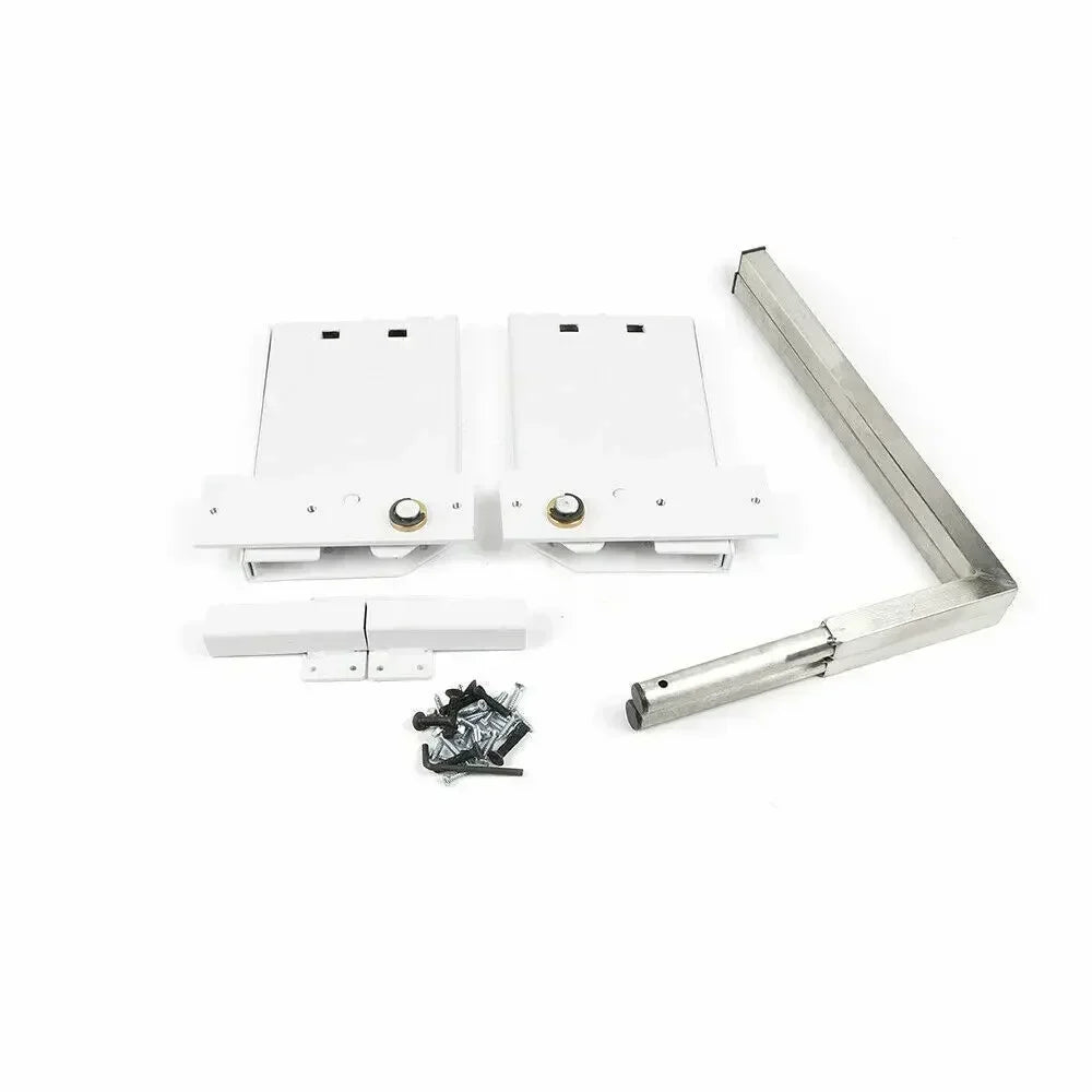 Murphy Wall Bed Spring Mechanism Hardware Kit White Finish for Horizontal or Vertical Twin Bed Conversion Space Saving Design