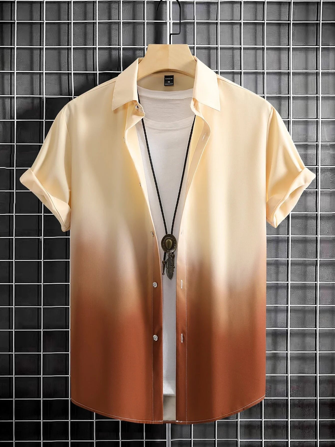 Men's Summer Gradient Design Graphic 3D Print Short Sleeve Shirt Casual Hawaiian Streetwear