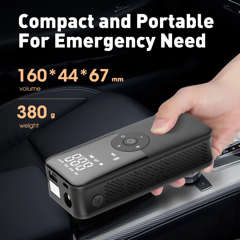 CARSUN Rechargeable Air Pump Tire Inflator Portable Compressor for Cars Motorcycles Bicycles and Sports Equipment
