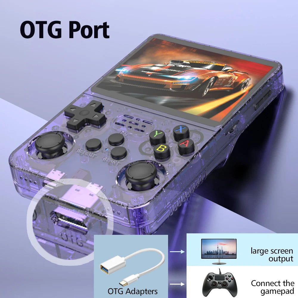 Boyhom R36S Retro Handheld Video Game Console 64GB Storage Classic Games