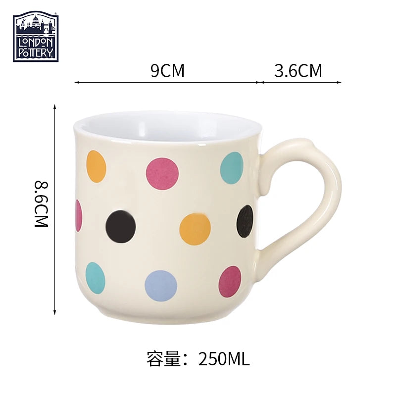 London Pottery 250ML mug coffee cups ceramics & pottery drink items coffee mug colorful drinkware coffee and tea tools for mate