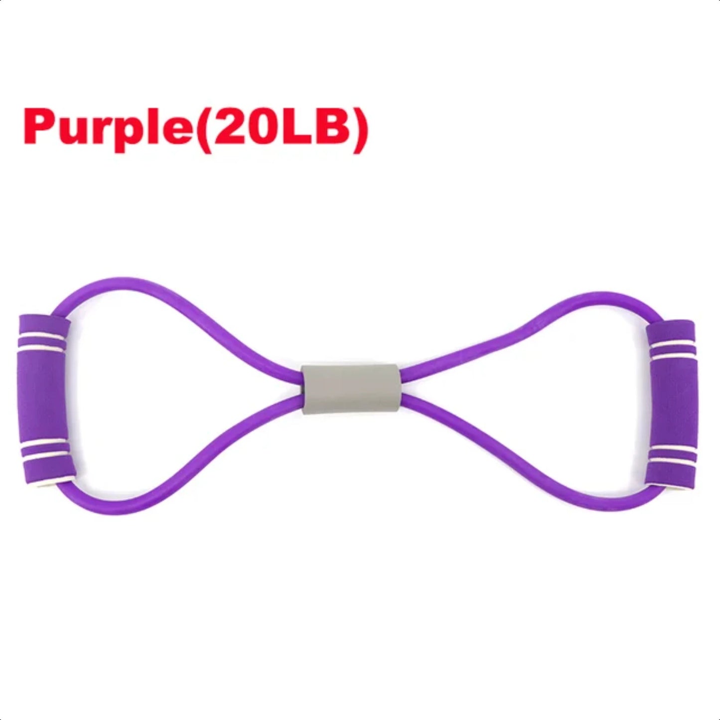 20-30LB Gym Fitness Resistance Yoga Rope Chest Expander Elastic Bands for Muscle Training