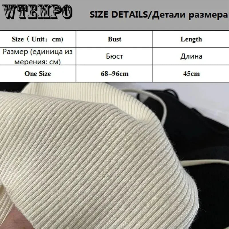 Women Off Shoulder Knitted Crop Sweater Slim Fit Long Sleeve Halter Top Y2K Fashion Pullover Korean Streetwear