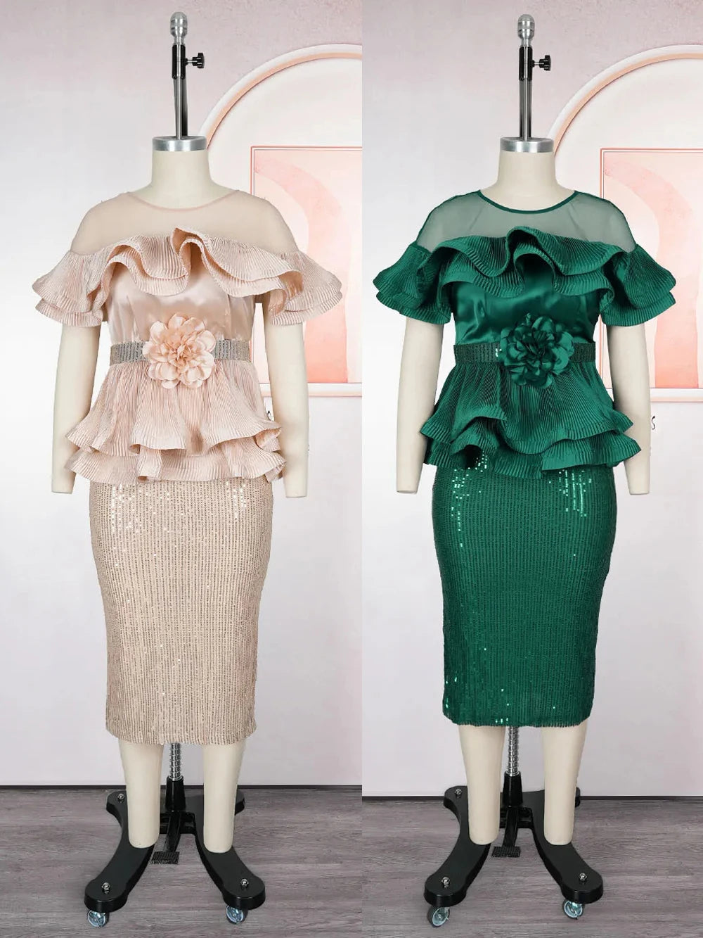 Elegant Women Luxury Party Dresses Dashiki Sequins Bodycon Robe Wedding Prom Birthday Evening Dress 2025 Autumn Africa Clothing