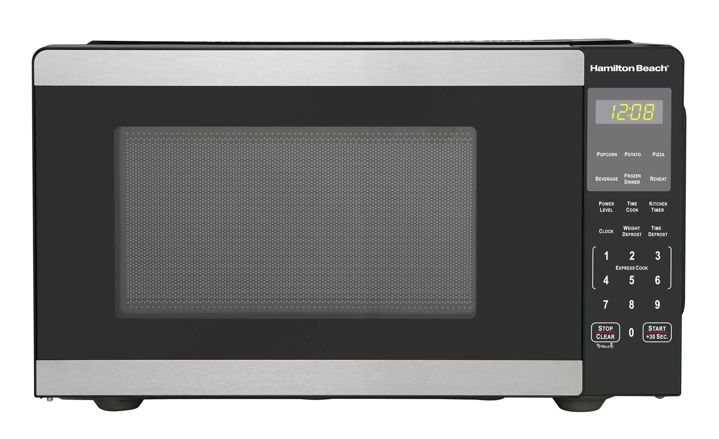 Hamilton Beach 0.9 Cu Ft Countertop Microwave Oven 900 Watts Stainless Steel