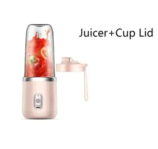 Portable Juicer Blender 400ml Electric Fruit Juicer USB Charging Smoothie Blender Machine with Two Cups