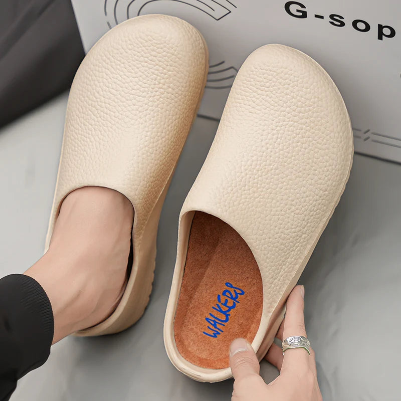 Couple Chef Shoes Waterproof Anti Slip Men's and Women's Casual Business Work Shoes Fashion Comfort Half EVA Shoes