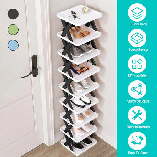 Shoe Rack Storage Organizer Detachable Multi Layer Simple Shelf Eco Friendly Plastic Cabinet