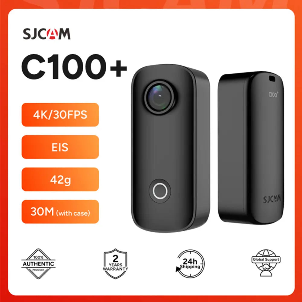 SJCAM C100 Plus Action Camera 4K 30M Waterproof 2.4G WiFi EIS for Sports and Outdoor Activities