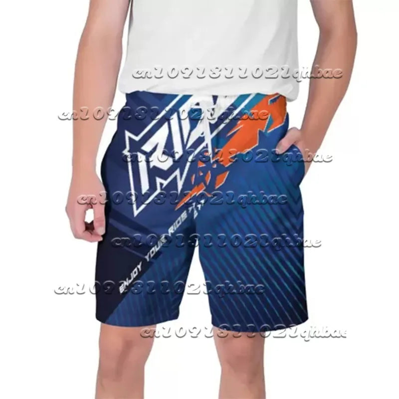 2025 Motorcycle Summer Breathable Quick Drying Sports Shorts Fox Cycling Shorts Men and Women Fashionable Casual Beach Shorts