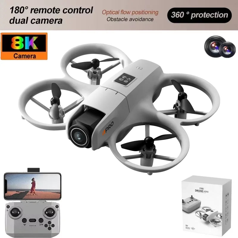 I1PRO Mini Drone Professional 8K HD Camera Drone 5G WIFI FPV UAV With Screen Remote Control Aerial Quadcopter Toy Gift