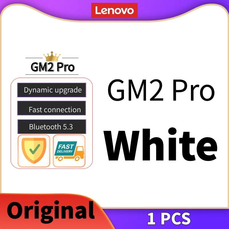 Lenovo GM2 Pro Bluetooth 5.3 Earphones Wireless In-Ear Gaming Headset Low Latency Dual Mode Music Headphones