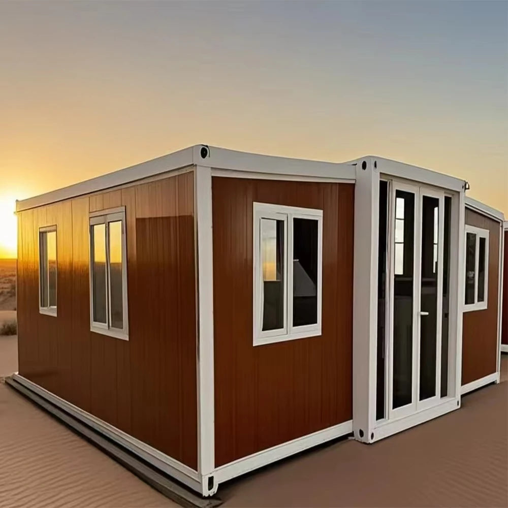 20ft Prefabricated Houses 40ft Expandable Container Houses Custom 2-4 Bedroom Homes with Full Furnishings Modular Houses