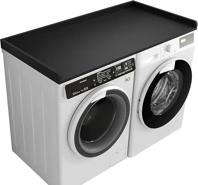 Washer Dryer Countertop Melamine Countertop with Edge Rails 27.5 Inch Depth X 54 Inch Width Laundry Room