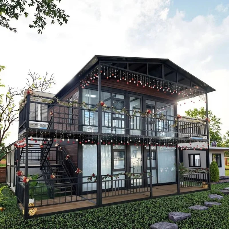 Professional Manufacture Readymade Container Houses Prefabricated Architecture Tiny House Expandable Detachable Container Home