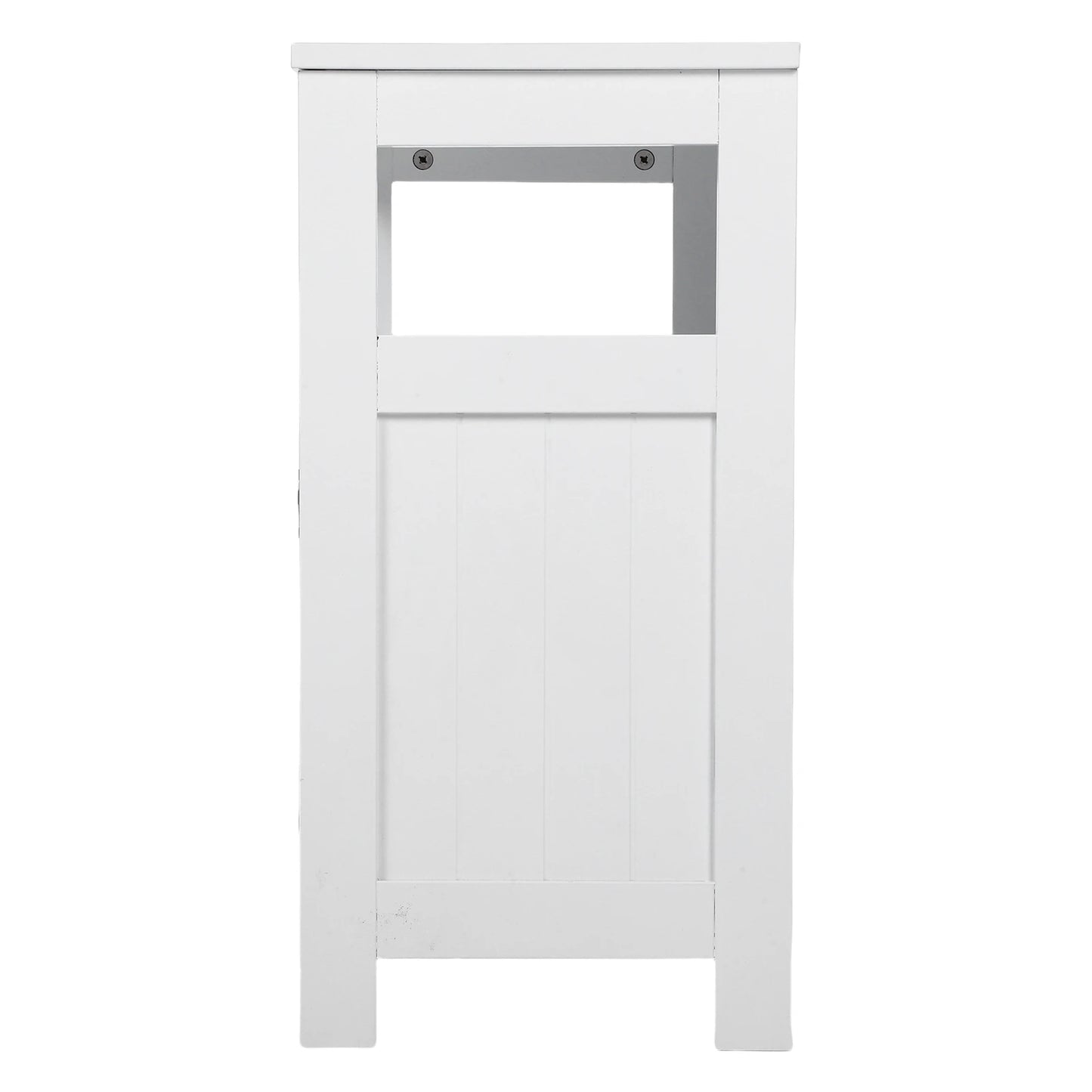 Under Sink Storage Cabinet with 2 Doors Open Shelf U Shape Cut Out Bathroom Under Sink Vanity for Toiletries Makeup