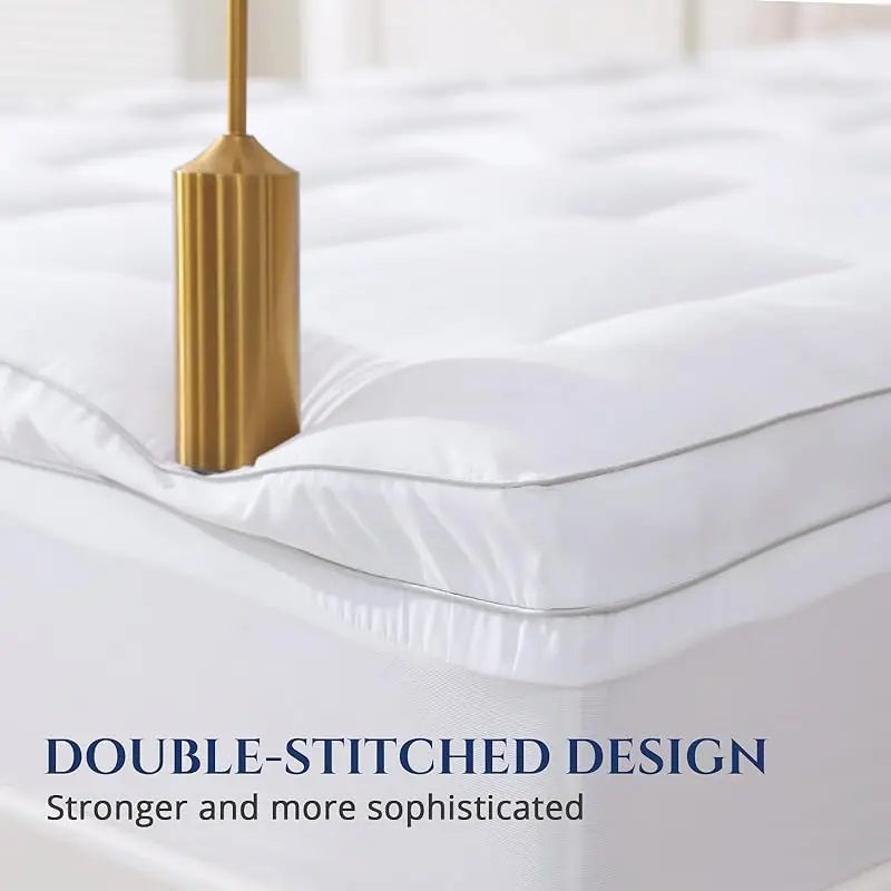 Mattress Topper Anti Dust Mite Folding Mat Quilted Bed Protection Pad 100 Percent Polyester Height Under 3 Inches