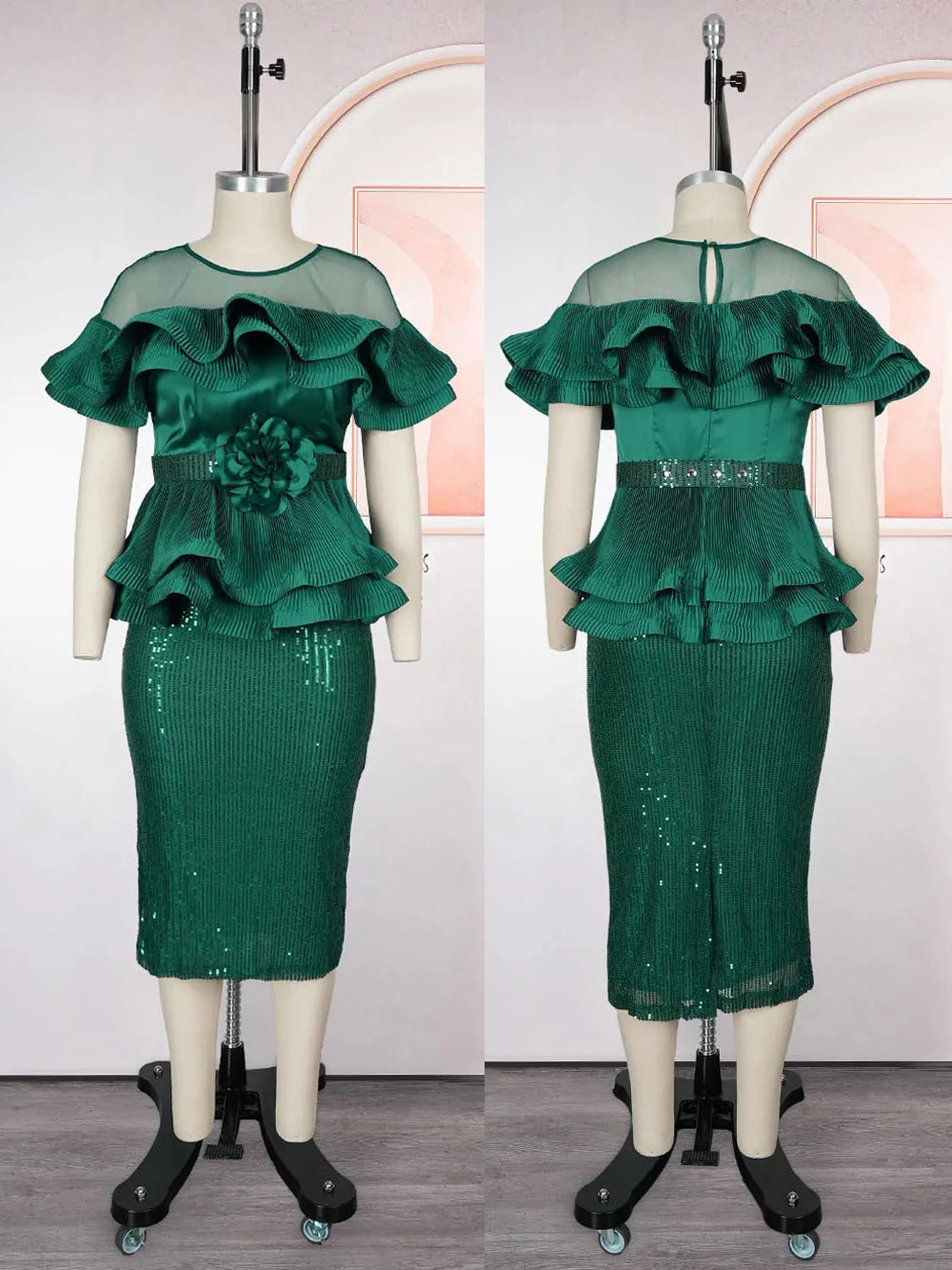 Elegant Women Luxury Party Dresses Dashiki Sequins Bodycon Robe Wedding Prom Birthday Evening Dress 2025 Autumn Africa Clothing