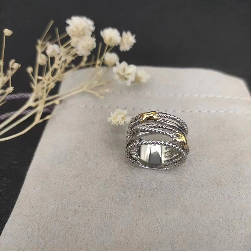 High Quality Stylish 925 Silver DY Latest Ring for Everyday Wear