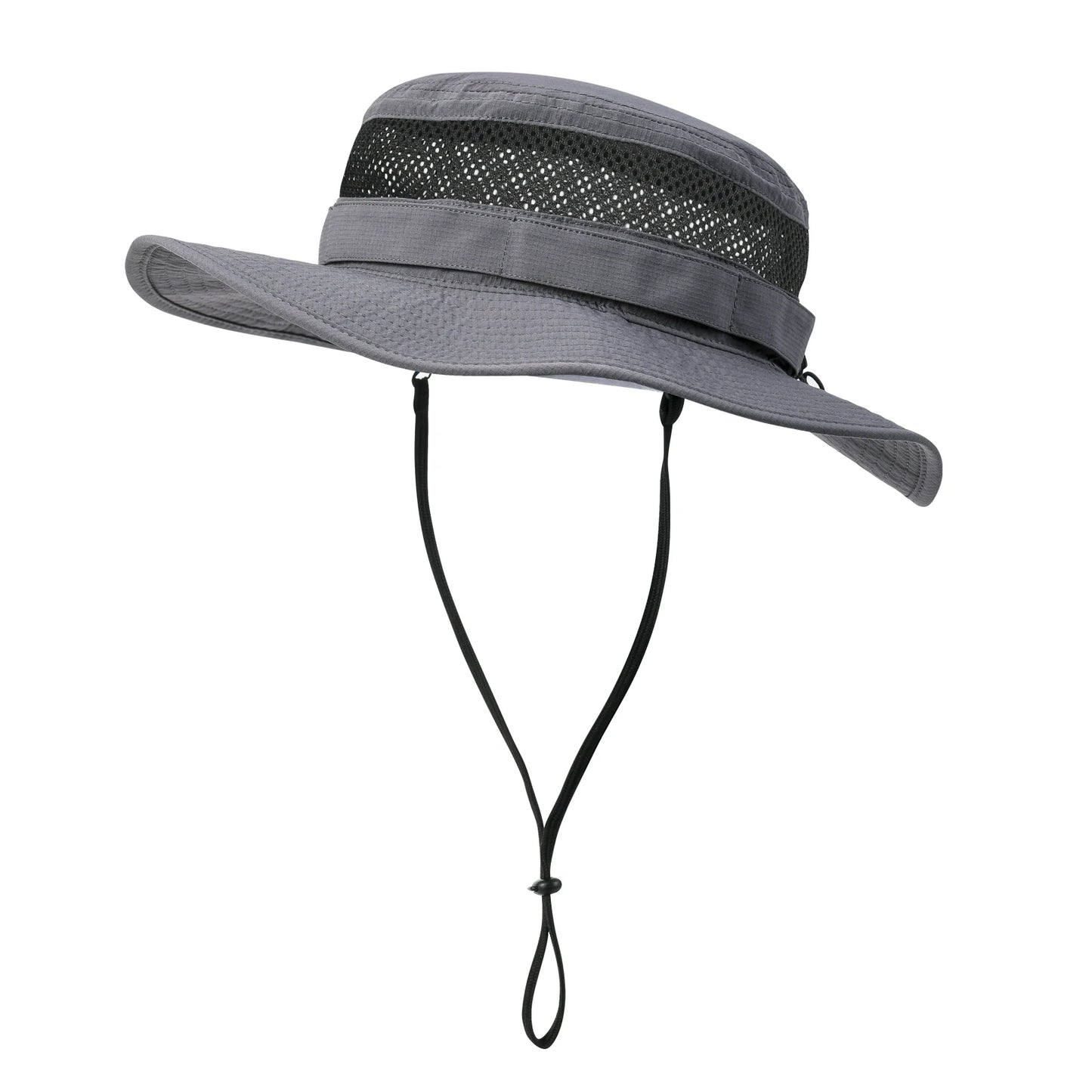 JANGOUL Men Outdoor Mesh Sun Hat Wide Brim Sun Protection Hat Fishing Hiking Hat