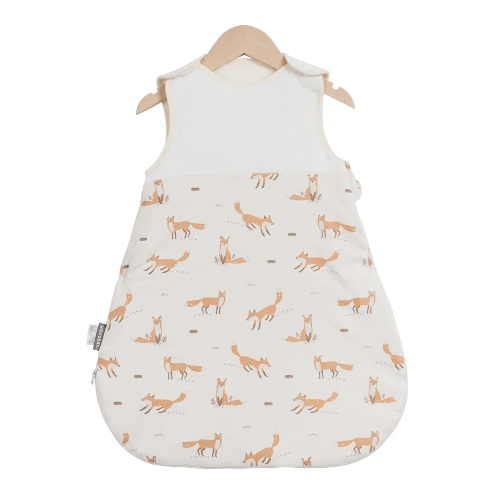 Sleeping Bags For Baby 0 To 24 Months Anti Kick Blanket Infant Quilt Sleepwear 2.5 Tog Stars Print Spring 100 Percent Cotton Vest Sleepsacks