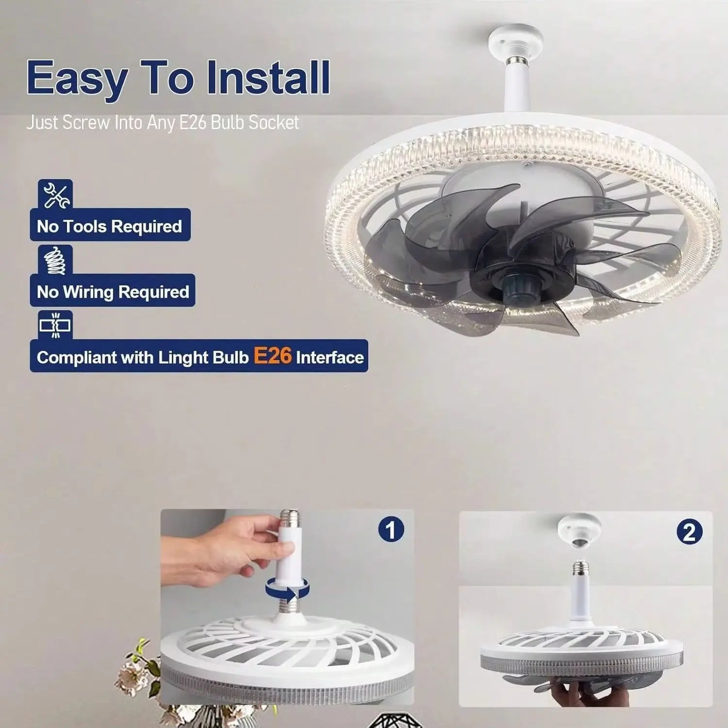 Ceiling Fans With Lights And Remote Modern Dimmable Fan Low Profile