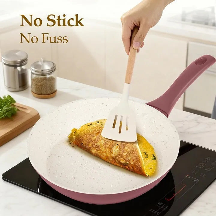 Cookware Sets11 Piece Granite Non Stick Cookware Set for Induction and Gas Stoves Durable Scratch Resistant Pots and Pans