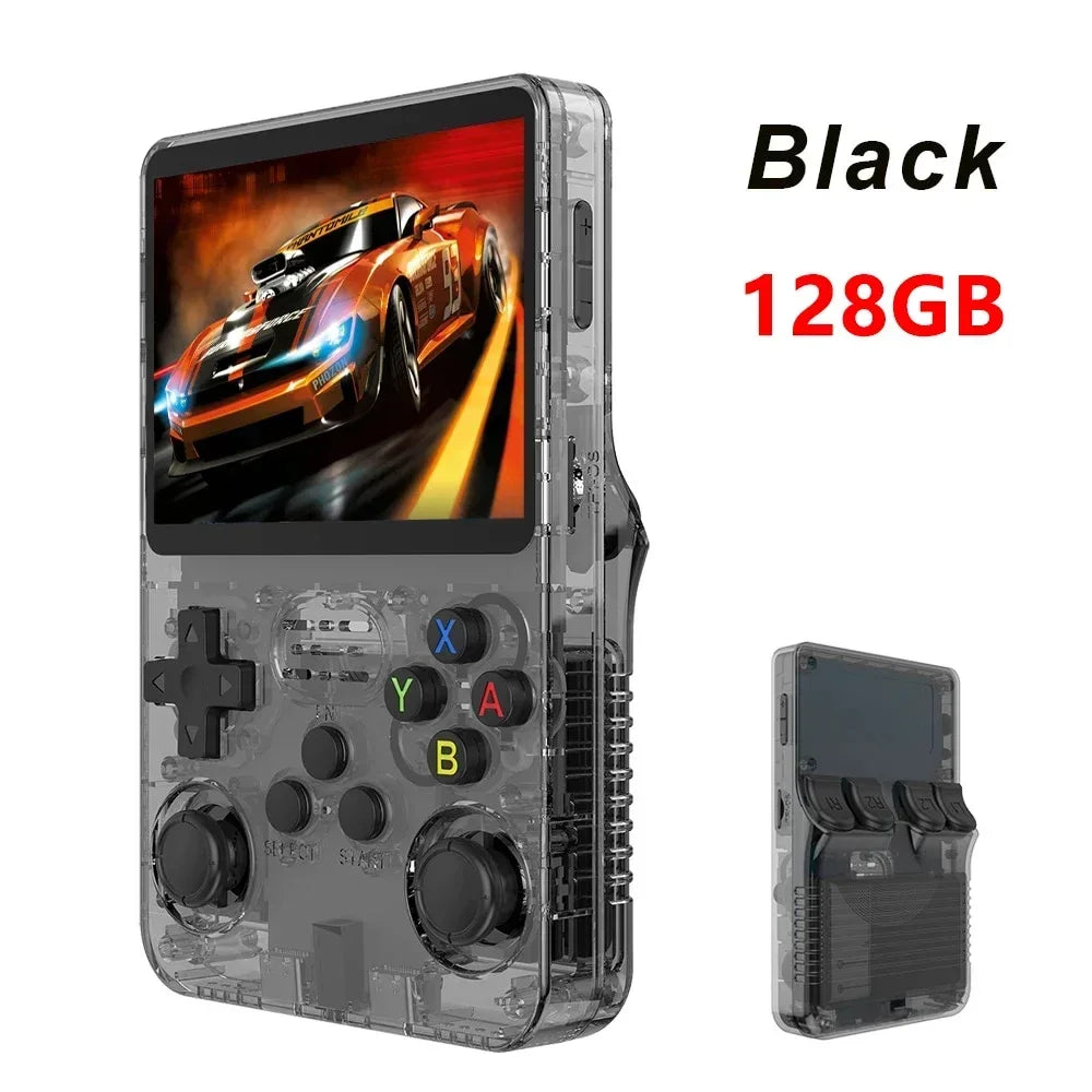 128GB Open Source R36S Video Game Console with 3.5 Inch Screen and 15000 Games
