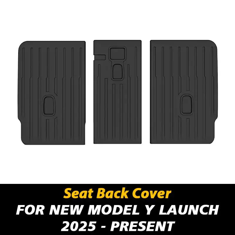 For New Tesla Model Y 2025 Juniper TPE All Weather Floor Mats and Cargo Liner Seat Backrest Mats