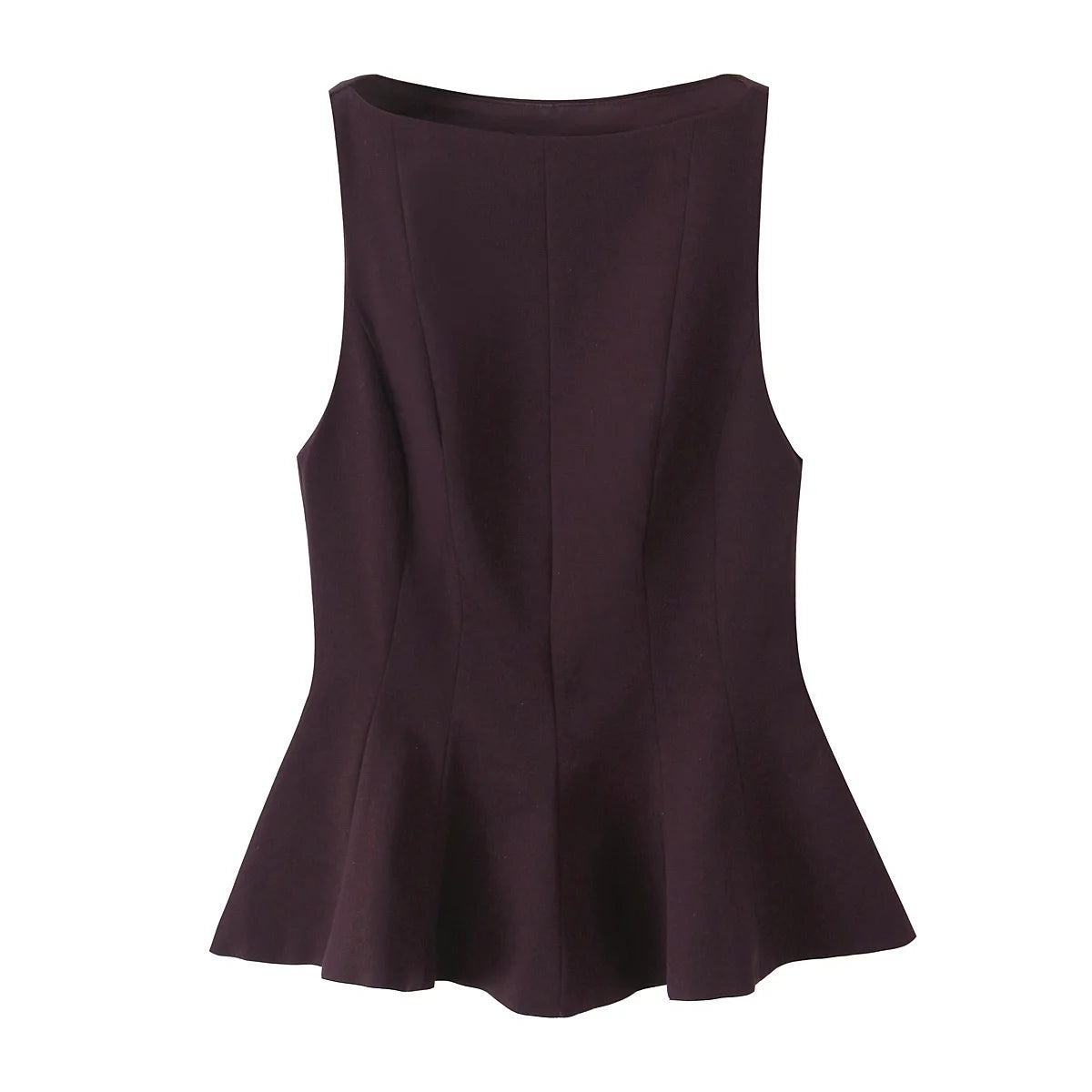 Trafa Women's Elegant 3 Color Ruffle Zipper Top