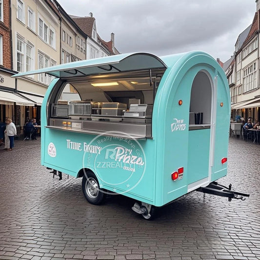 Cart Mobile Kitchen Concession Trailer Coffee Cart Setup