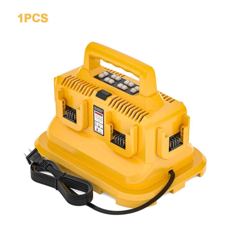 6 Ports Dewalt Rapid Battery Charger Station Replacement for Dewalt Flexvolt 20V 60V Battery DCB200 DCB205 DCB606 DCB609