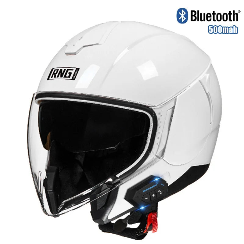 3C certified motorcycle Bluetooth helmet 3/4 half helmet men's and women's motorcycle helmets