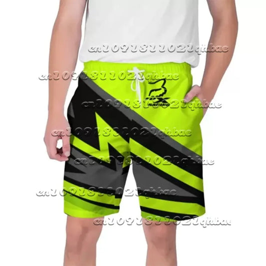 2025 Motorcycle Summer Breathable Quick Drying Sports Shorts Fox Cycling Shorts Men and Women Fashionable Casual Beach Shorts