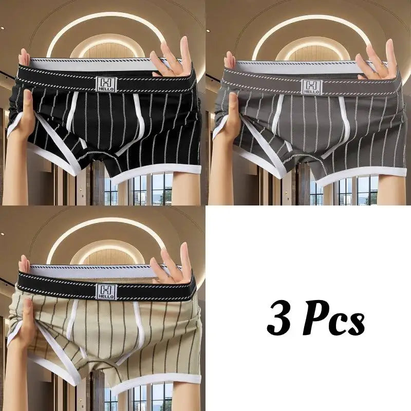Briefs And Boxers Boxer Shorts Cotton Striped Men Underwear